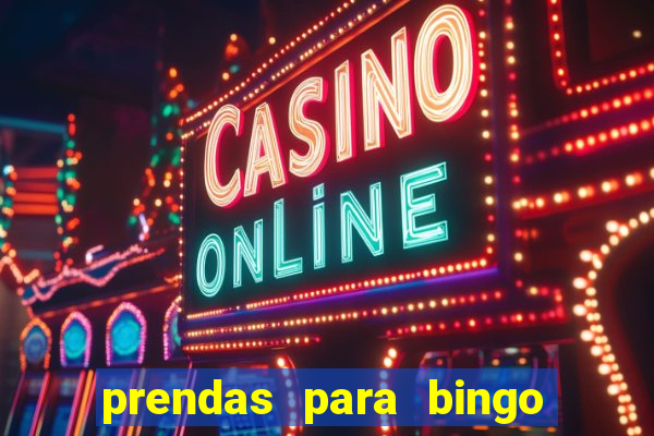 prendas para bingo de natal